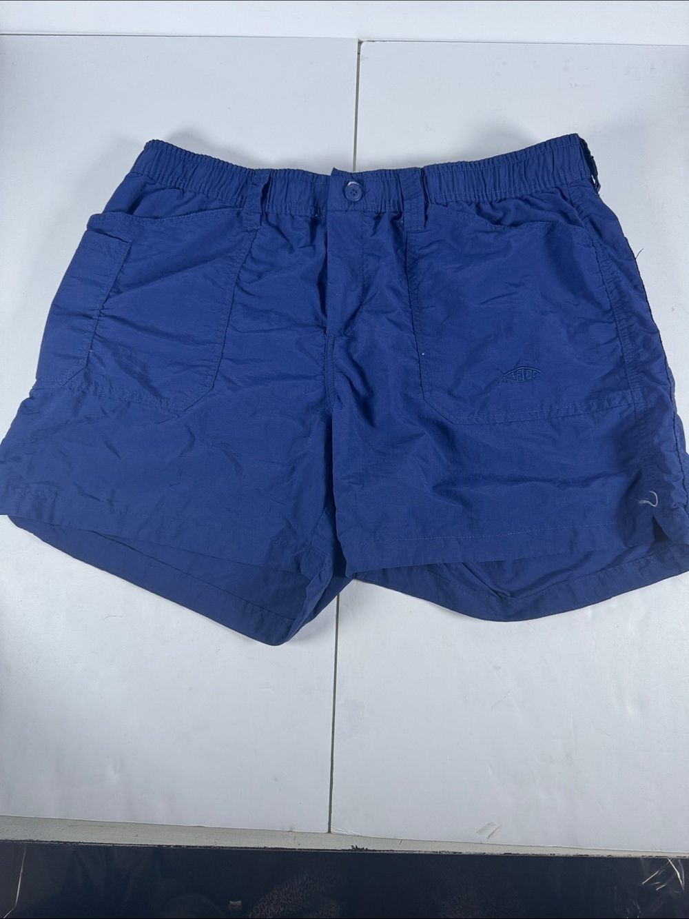 women’s aftco Blue Athletic Shorts